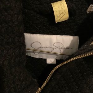 Jessica Simpson Black Mid-Thigh Length Winter Coat